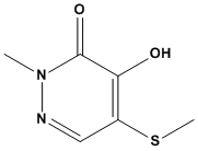 3(2H)-Pyridazinone, 4-hydroxy-2-methyl-5-(methylthio)-